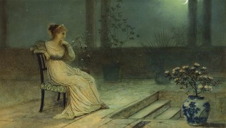 John Atkinson Grimshaw_1836-1893_A classical maiden seated on a terrace by moonlight.jpg